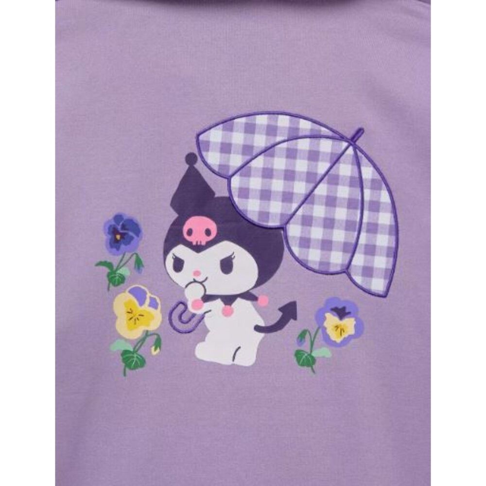 Sanrio Kuromi Floral Zippered Hoodie Box Lunch Exclusive Size L
